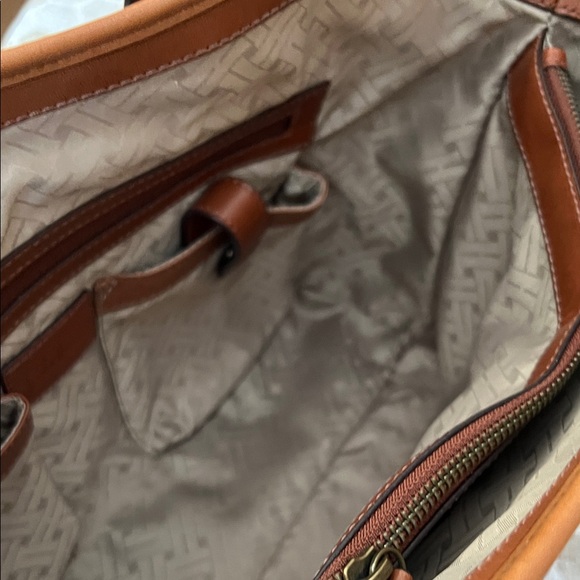 Cole Haan Woven Brown Leather Handbag - Picture 6 of 16